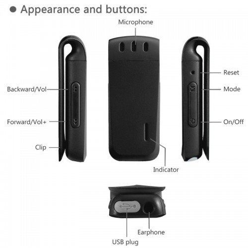 Мини диктофон Patrul 16-8G