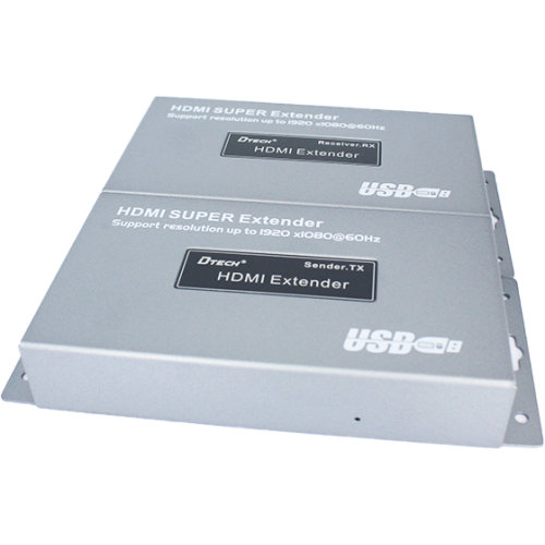 HDMI KVM IP удлинитель (экстендер) на 150 м с поддержкой IR (приемник) DT-7050R (AM)