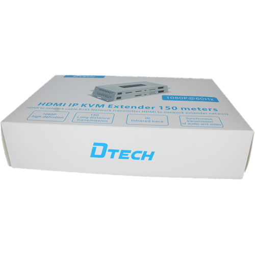 HDMI KVM IP удлинитель (экстендер) на 150 м с поддержкой IR (приемник) DT-7050R (AM)