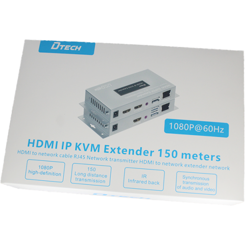 HDMI KVM IP удлинитель (экстендер) на 150 м с поддержкой IR (приемник) DT-7050R (AM)