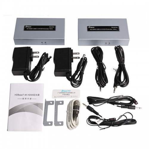 4K HDMI экстендер (удлинитель) на 100 м Dtech DT-7051