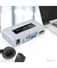 Конвертер (преобразователь) сигнала VGA в HDMI Dtech DT-7004B Серый