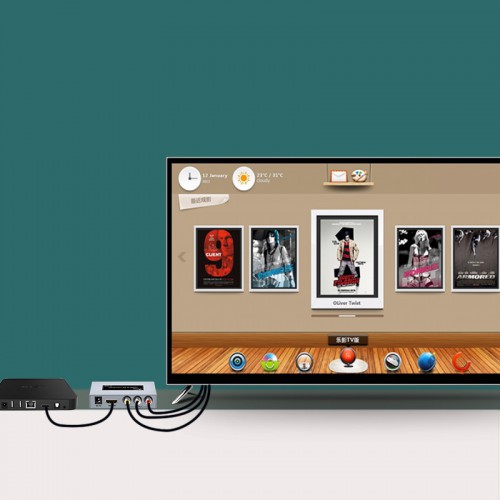 Конвертер (преобразователь) сигнала AV в HDMI HD Dtech DT-7005A Серый