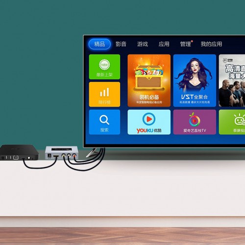 Конвертер (преобразователь) сигналов HDMI в AV HD Dtech DT-7019A