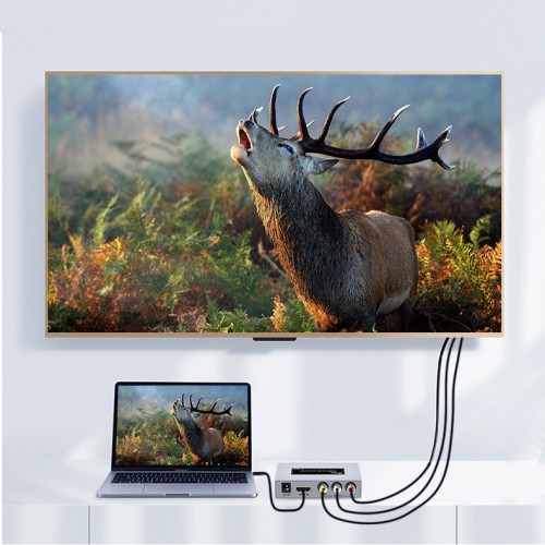 Конвертер (преобразователь) сигналов HDMI в AV HD Dtech DT-7019A