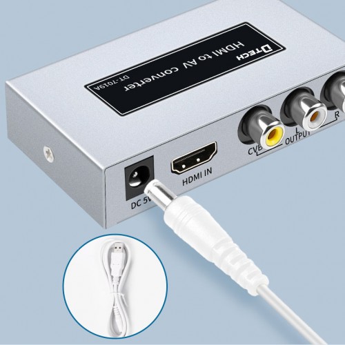 Конвертер (преобразователь) сигналов HDMI в AV HD Dtech DT-7019A