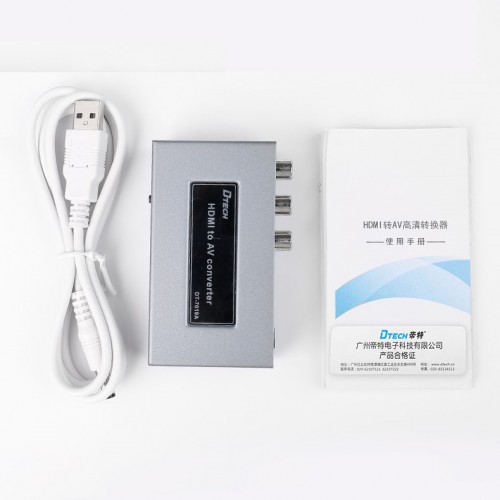 Конвертер (преобразователь) сигналов HDMI в AV HD Dtech DT-7019A