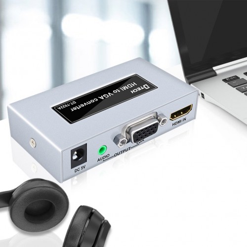 Конвертер (преобразователь) сигналов HDMI в VGA Dtech DT-7022A