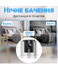 Міні PTZ-камера 1080P HD з підтримкою Wi-Fi автономна поворотна Patrul Camsoy X1 Біла