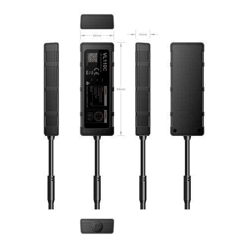 Автомобільний GPS трекер з підтримкою зв'язку через через 4G LTE та GNSS/LTE антиглушінням Jimi IoT VL110C