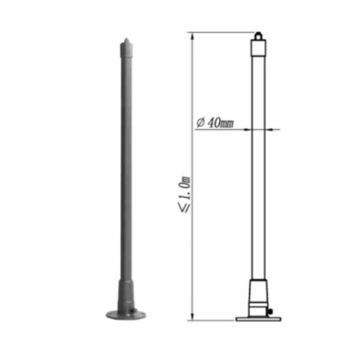 Всенаправлена монопольна антена для частот 25-80 МГц Patrul OOA-50