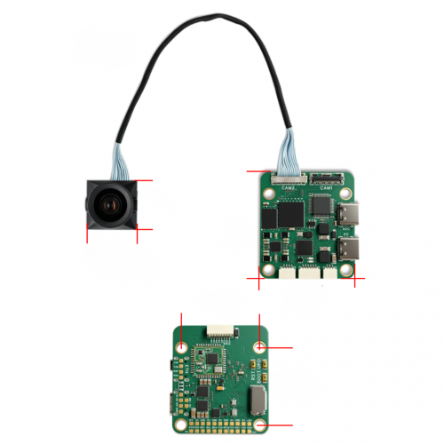 Полетный контроллер Patrul N-PPM BetaFlight+AI 2-в-1 с автонаведением, CVBS, 10 г