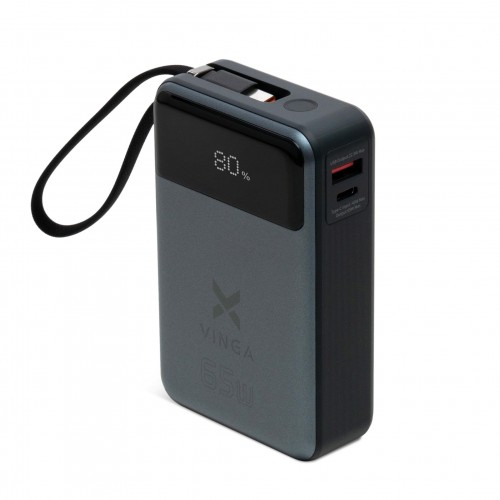 Батарея універсальна Patrul Vinga 20000 mAh 65W Display USB-C Cable