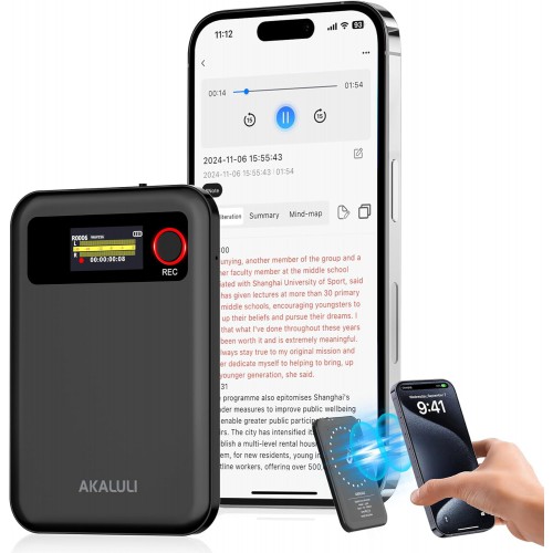 Умный диктофон с AI-распознаванием речи и переводом Patrul L816-AI 64Gb