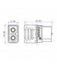 Силовой разъем (female, мама) с колпачком Picocellink XT60H-F