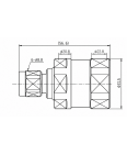Високочастотний роз'єм N-male для фідера 7/8", 50 Ω, DC–3 GHz, IP67 Picocellink NM-7-8L