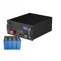 Акумуляторна батарея lifepo4 51.2v 300ah bms200a із вбудованим lcd дисплеєм