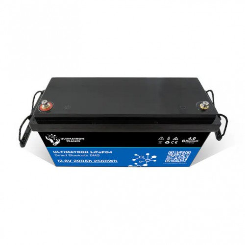 Акумуляторна батарея LiFePO4 Ultimatron UBL-12-200-PRO 12.8V 200Ah з підтримкою Bluetooth та інтегрованою BMS