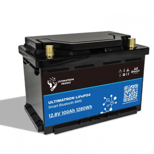 Акумуляторна батарея Ultimatron ULS-12-100 LiFePO4 12.8V 100Ah з підтримкою Bluetooth та інтегрованою BMS