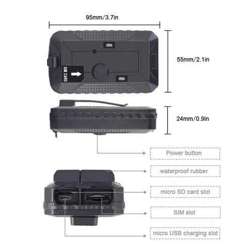 GSM диктофон з детектором звуку, професійний Patrul 813