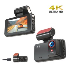 4k ultra hd автомобильный видеорегистратор dual lens wifi, gps patrul s602