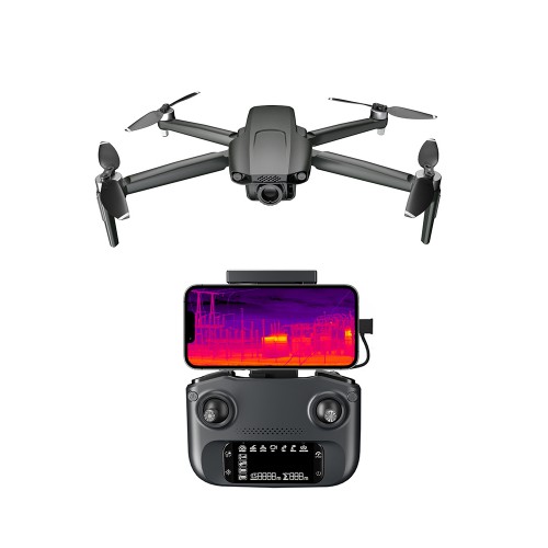 Тепловізійний дрон (квадрокоптер) з 4K Sony камерою та захистом від вітру Level 6 Patrul HF609-PRO