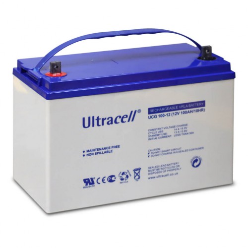 Аккумулятор гелевый Ultracell UCG120-12 GEL 12V 120Ah, (Gel) для ИБП