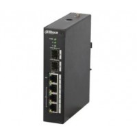 4-портовый управляемый poe коммутатор dahua dh-pfs4206-4p-120