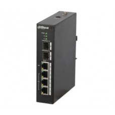 4-портовый управляемый poe коммутатор dahua dh-pfs4206-4p-120