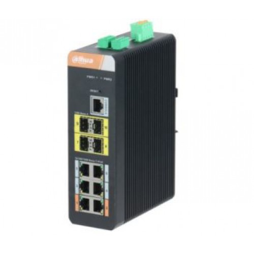 6-портовый управляемый коммутатор с 6 РоЕ портами Dahua DH-PFS4410-6GT-DP