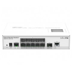 10-портовий керований cloud комутатор mikrotik mikrotik crs212-1g-10s-1s+in