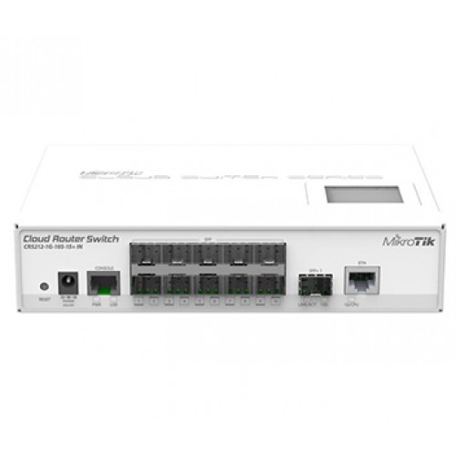 10-портовый управляемый Cloud коммутатор MikroTik MikroTik CRS212-1G-10S-1S+IN