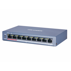 8 портовий poe комутатор hikvision hikvision ds-3e0109p-e/m(b)
