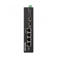 4-портовый неуправляемый poe коммутатор hikvision hikvision ds-3t0506hp-e/hs