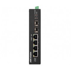 4-портовий некерований poe комутатор hikvision hikvision ds-3t0506hp-e/hs