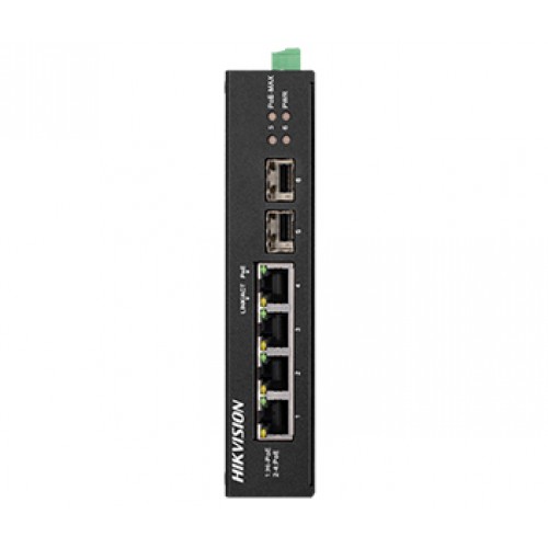 4-портовый неуправляемый POE коммутатор Hikvision Hikvision DS-3T0506HP-E/HS