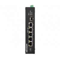 4-портовий некерований poe комутатор hikvision hikvision ds-3t0306hp-e/hs