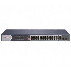24-портовый неуправляемый hi-poe коммутатор hikvision hikvision ds-3e0528hp-e