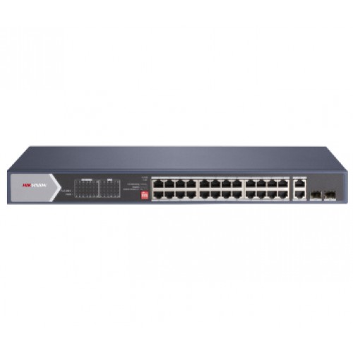 24-портовый неуправляемый Hi-PoE коммутатор Hikvision Hikvision DS-3E0528HP-E