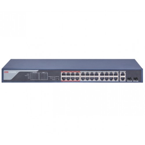 24-портовый неуправляемый POE коммутатор Hikvision Hikvision DS-3E0326P-E(B)