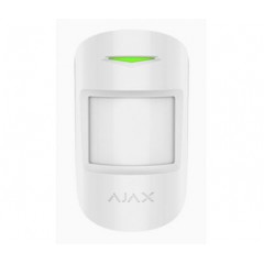 Безпровідний комбінований датчик руху і розбиття скла ajax combiprotect (white) Аякс