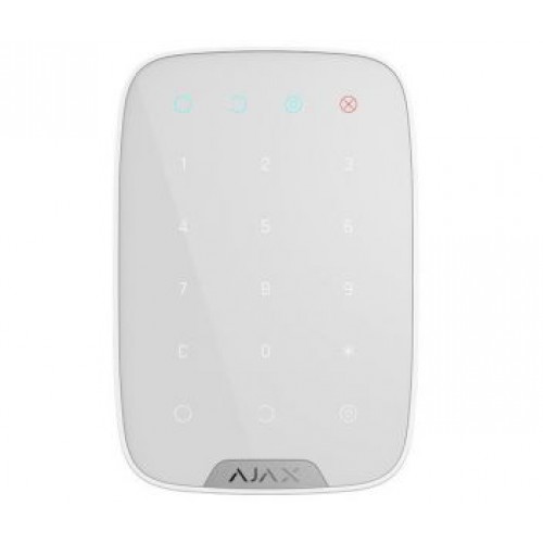 Безпровідна сенсорна клавіатура Ajax KeyPad (white)