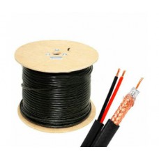 Кабель комбінований (Коаксіал + живлення) бухта 305 м atis rg590-cu+2*0.75 pe atis