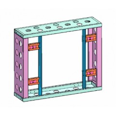 55” lcd display unit modular frame bracket cabinet-55 \