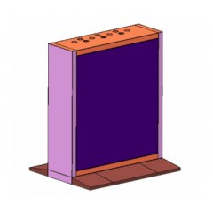 49” lcd display unit modular pedestal bracket cabinet-49 \