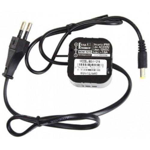 Блок живлення водонепроникний, компактний (12В, 1.5А) BGW-1215