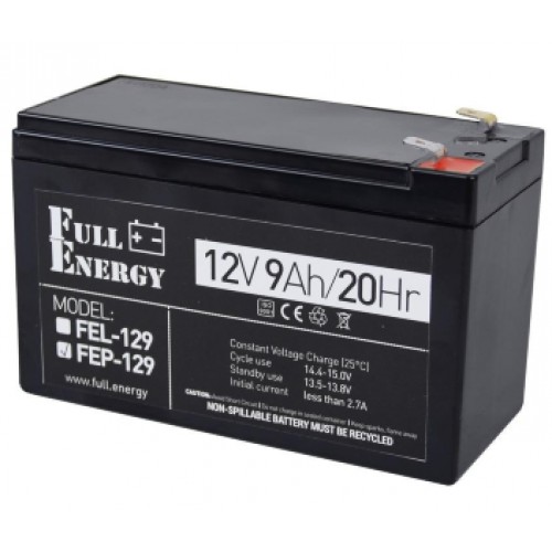 Аккумулятор 12В 9 Ач для ИБП Full Energy Full Energy FEP-129