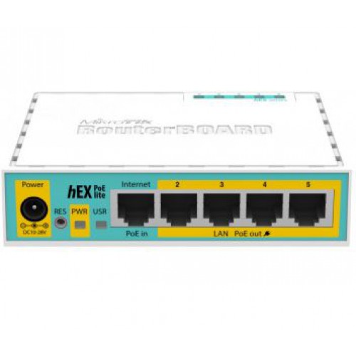5-портовий маршрутизатор MikroTik MikroTik hEX PoE lite (RB750UPr2)