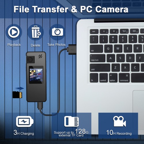 Боді камера (нагрудний відеореєстратор) Full 1080P HD Patrul A32