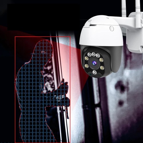 Зовнішня поворотна 2-мегапіксельна PTZ HD IP-камера з підтримкою Wi-Fi Patrul SD05W